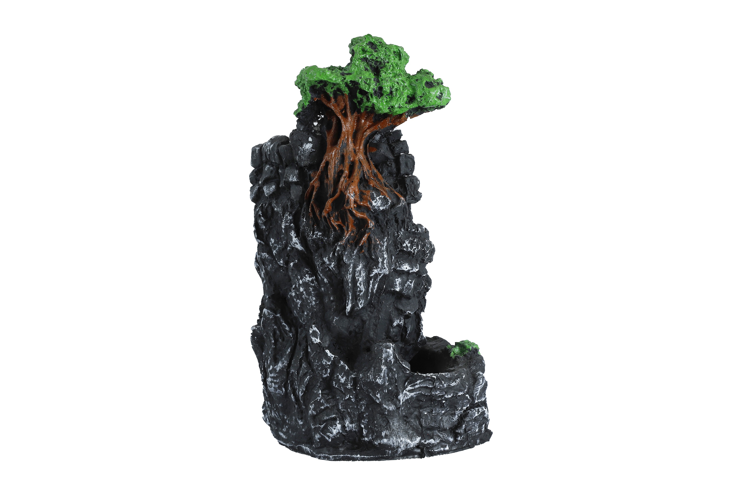 جاعودي آبشاري صخره اي دو درخت 